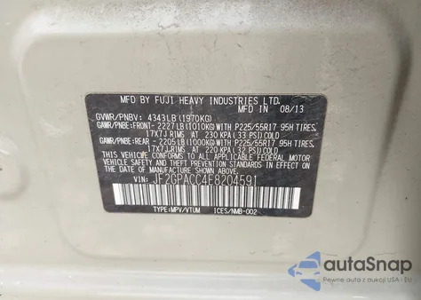 2014 Subaru Xv Crosstrek 2.0I Premium from USA, damaged, VIN JF2GPACC4E8204591